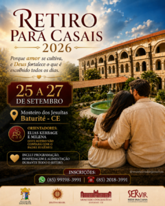 CASAL KERBAGE CONDUZ RETIRO PARA CASAIS NO MOSTEIRO DOS JESUÍTAS, EM BATURITÉ